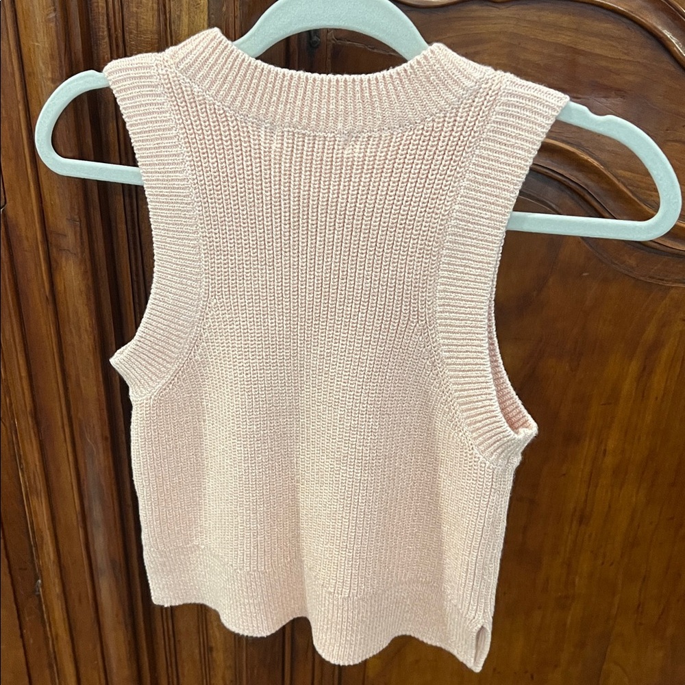 525 America Sleeveless Knit Sweater - Metallic Pink - NEW - Size XS - Picture 5 of 6